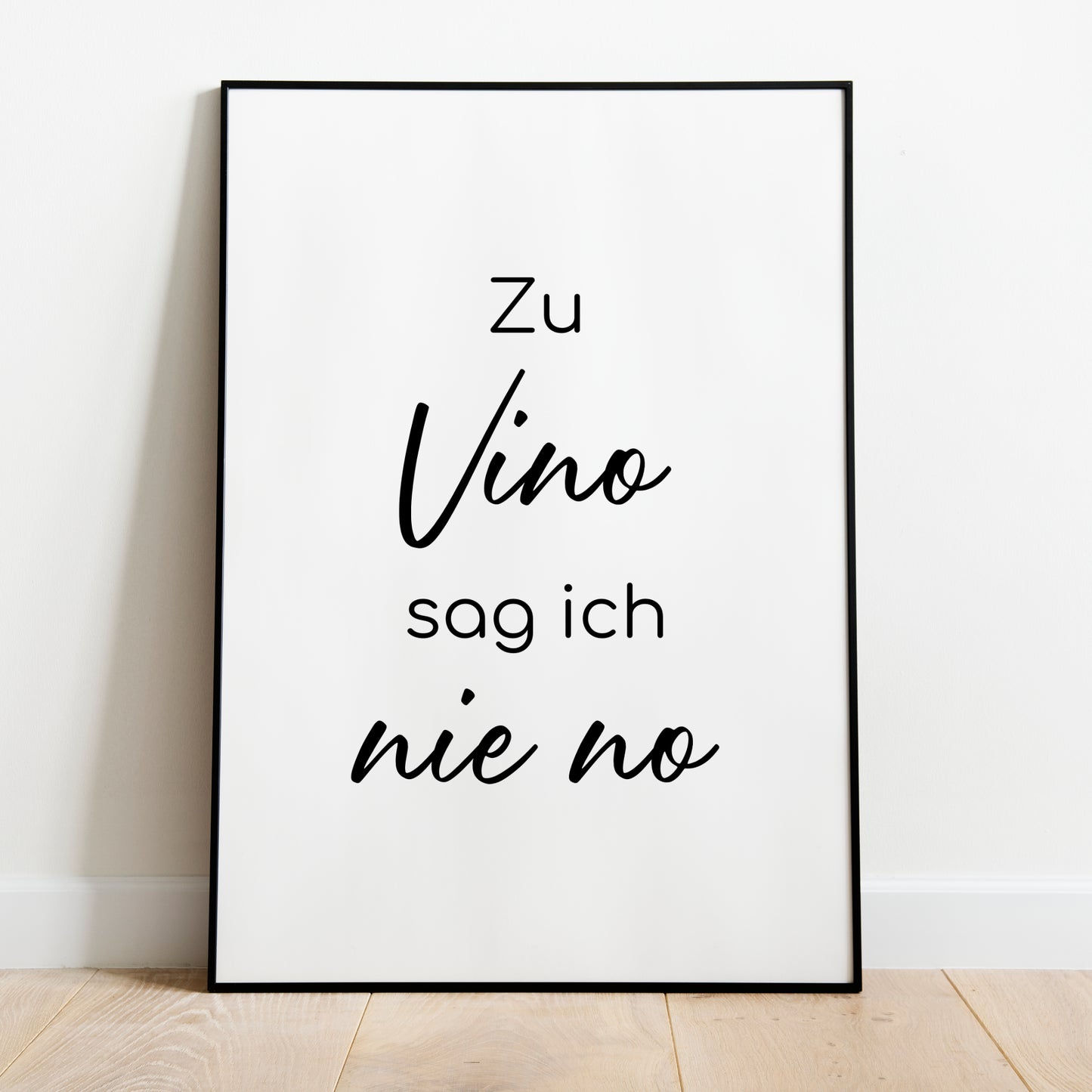 Vino Poster Küchenbild Familie Home Zuhause Wanddeko schwarz weiß