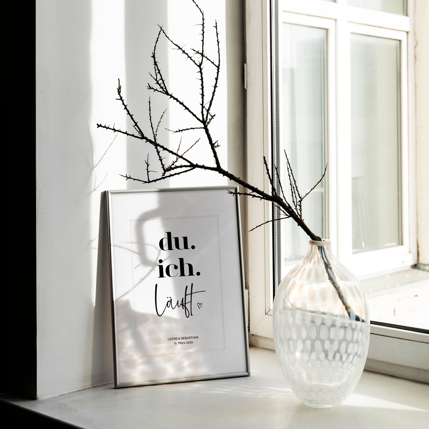 Pärchen Poster du ich läuft Personalisiert Hochzeit Beziehung Verlobung Heirat Hochzeitspaar