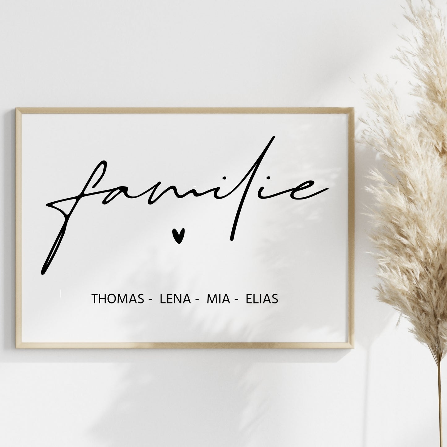 Familie Poster Zuhause Home personalisiert