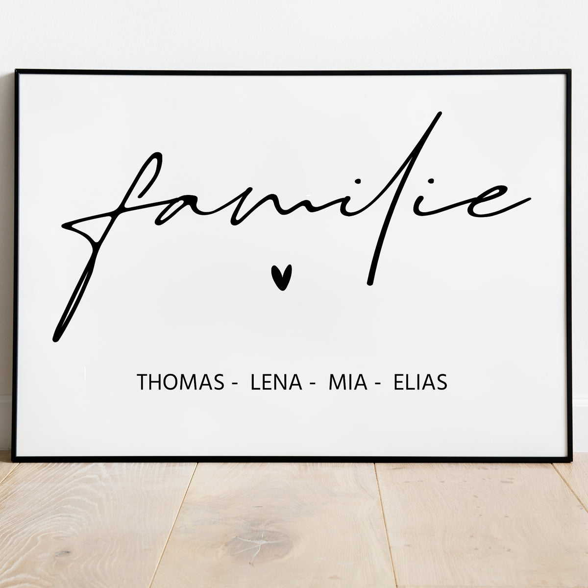 Familie Poster Zuhause Home personalisiert