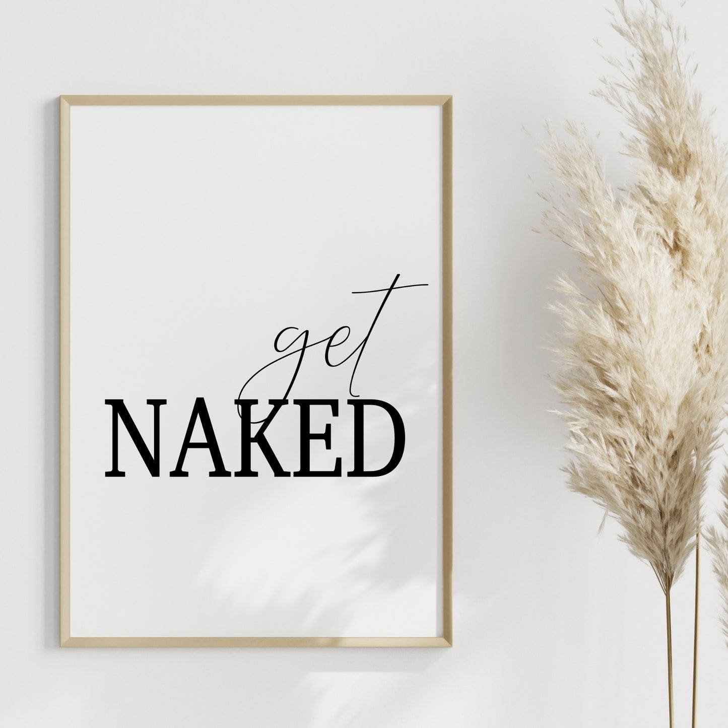 Get Naked Poster Badezimmer Toilette Gäste WC