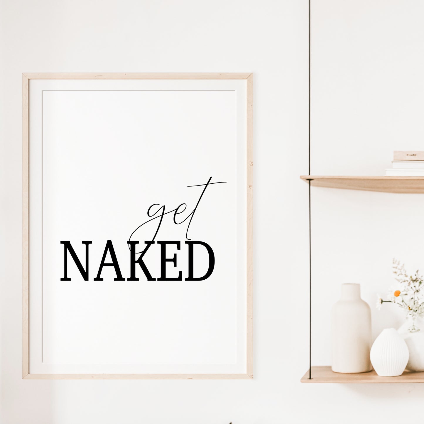 Get Naked Poster Badezimmer Toilette Gäste WC