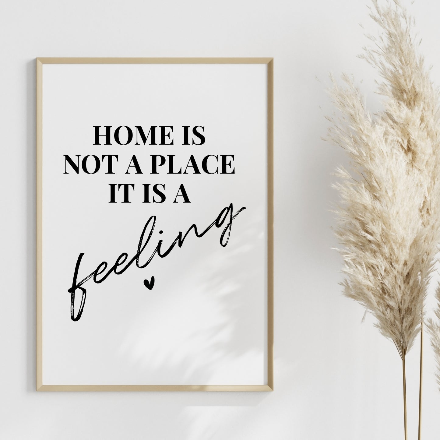 Home ist not a Place Poster Zuhause Familie