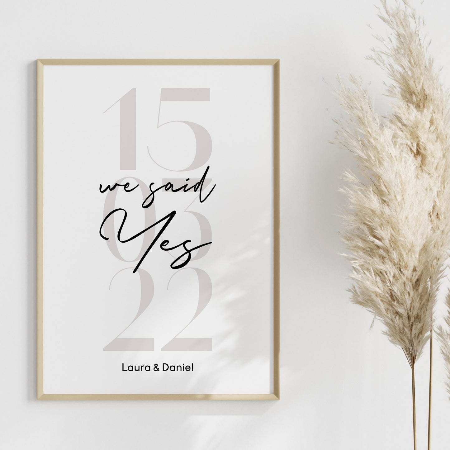 Poster Hochzeit Personalisiert Geschenk Hochzeitstag Verlobung Heirat