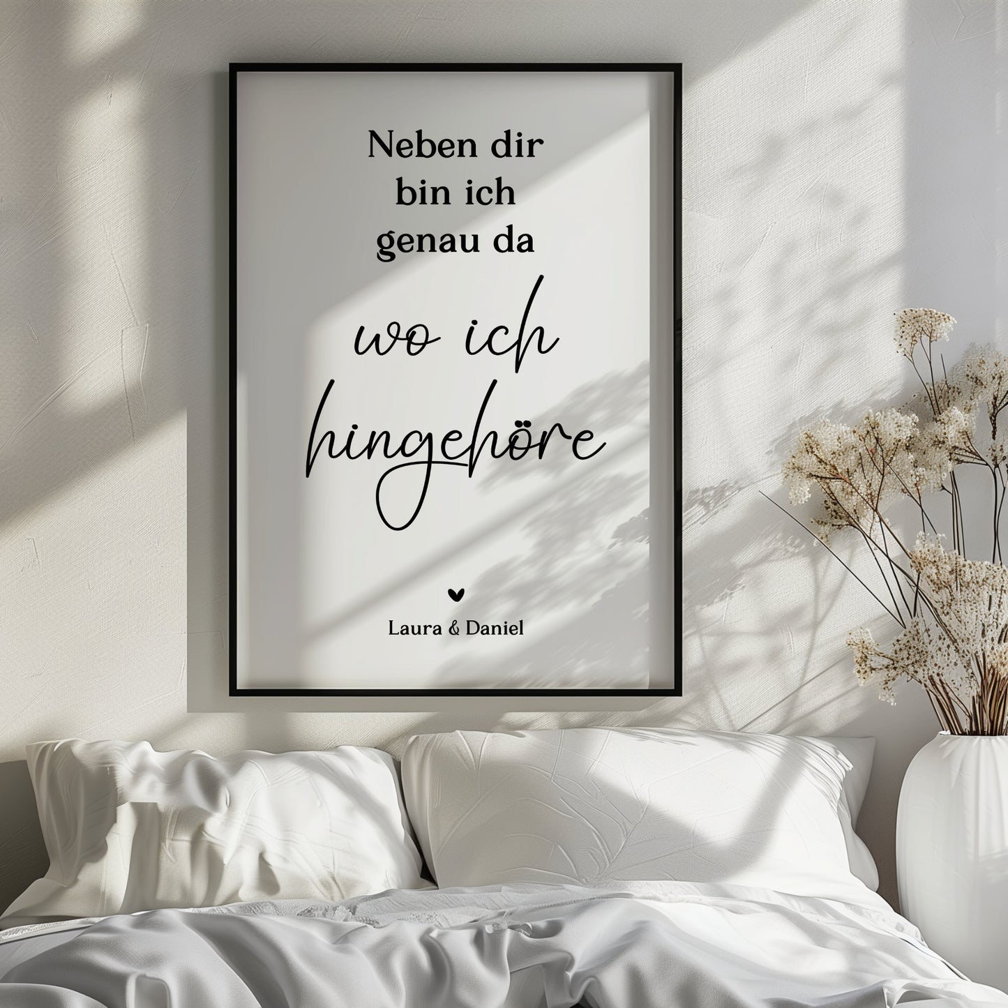 Pärchen Poster Neben dir Personalisiert Hochzeit Beziehung Verlobung Heirat Hochzeitspaar