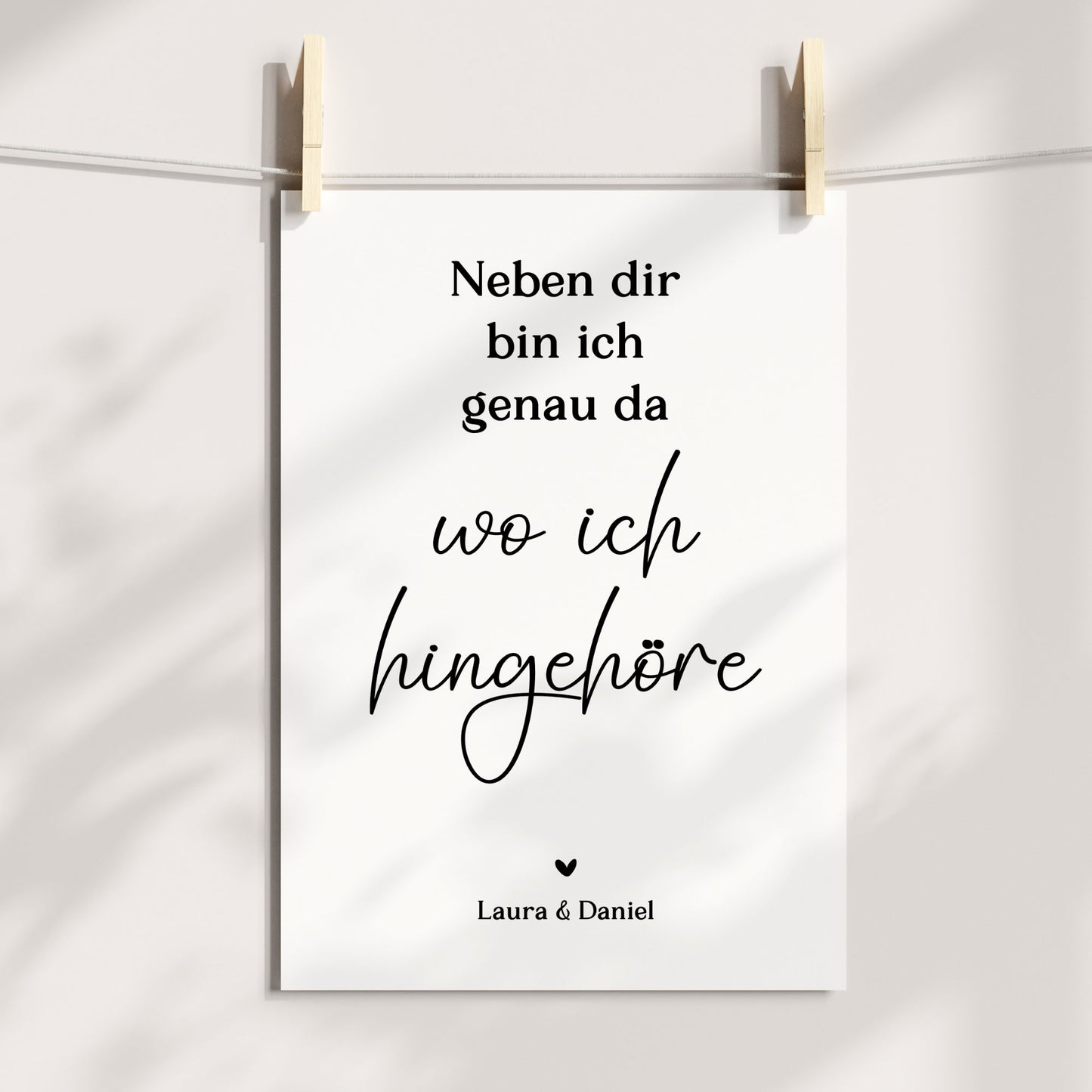 Pärchen Poster Neben dir Personalisiert Hochzeit Beziehung Verlobung Heirat Hochzeitspaar