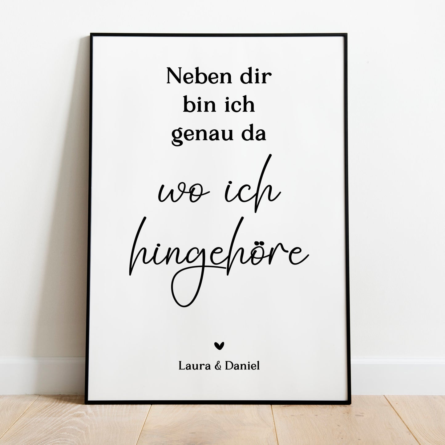 Pärchen Poster Neben dir Personalisiert Hochzeit Beziehung Verlobung Heirat Hochzeitspaar