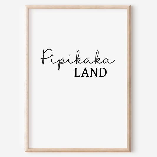 Pipikaka Land Poster Badezimmer Toilette Gäste WC