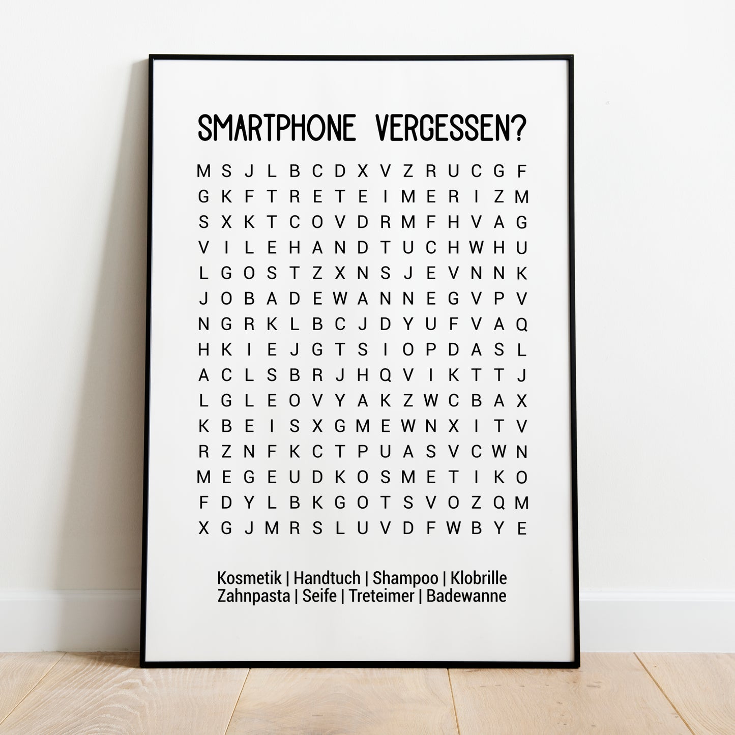 Smartphone Vergessen Poster Badezimmer Toilette Gäste WC
