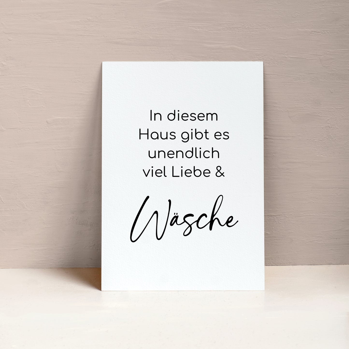 Wäsche Poster Waschküche Wäschezimmer HWR Raum Toilette Badezimmer Minimalistisch witzig Humor