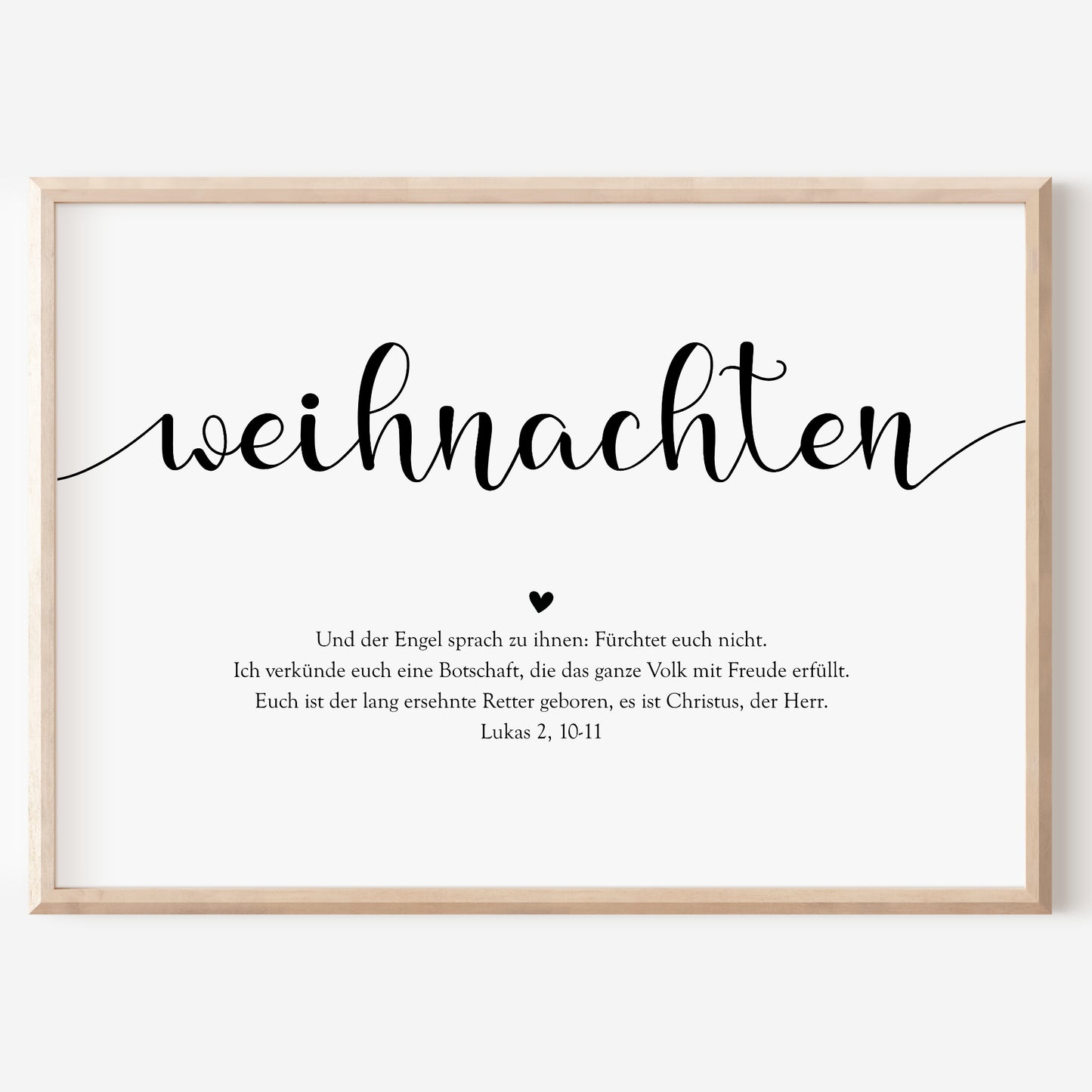 Weihnachten Poster Bibelvers Weihnachtsdeko Weihnachtsposter