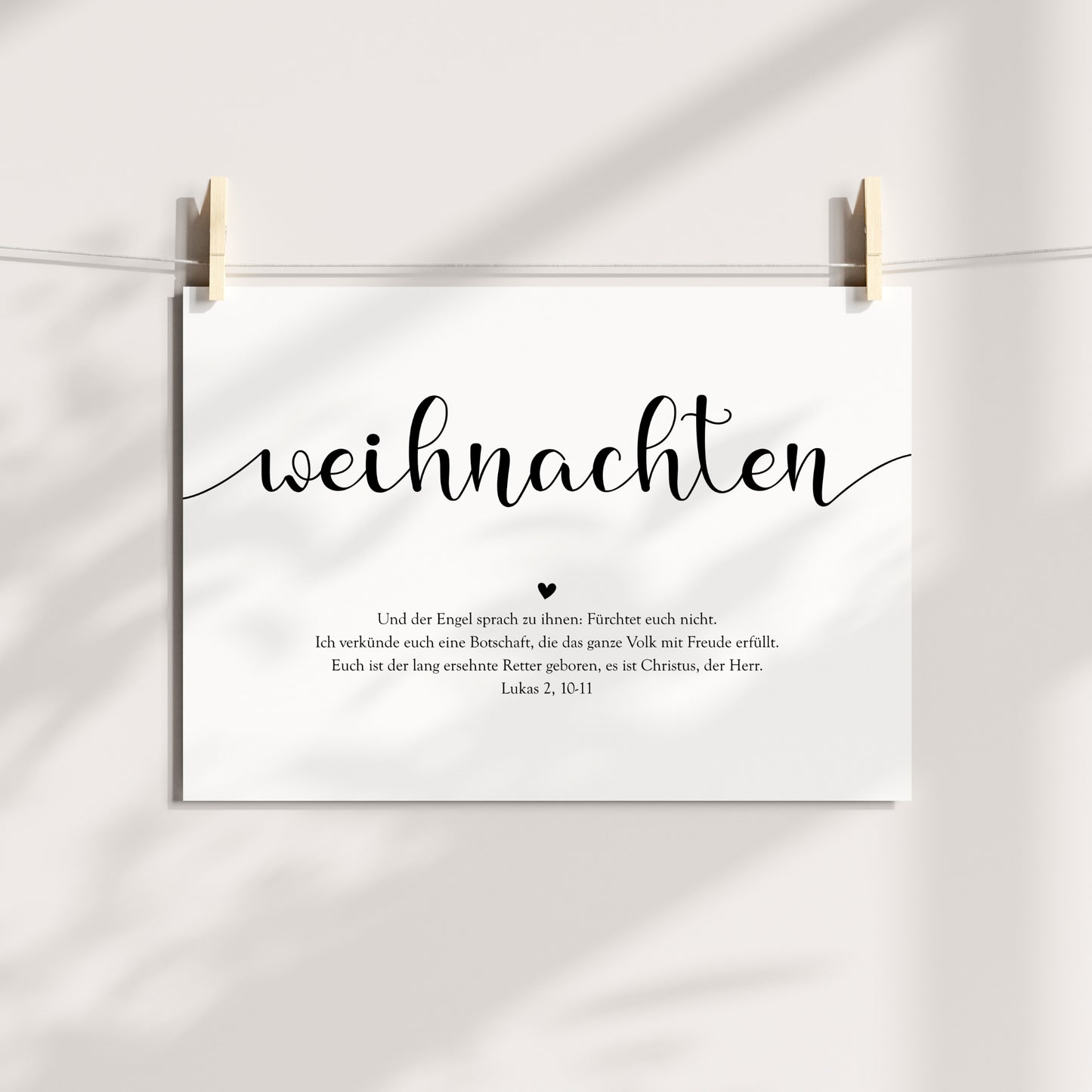 Weihnachten Poster Bibelvers Weihnachtsdeko Weihnachtsposter