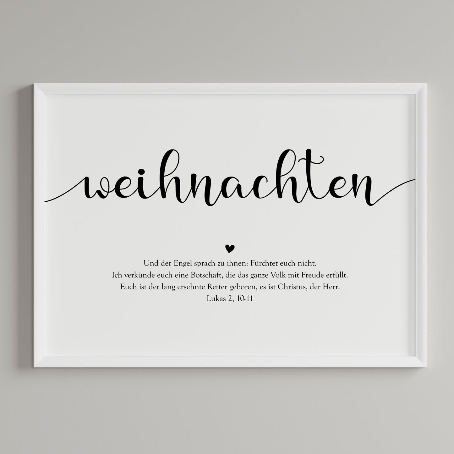 Weihnachten Poster Bibelvers Weihnachtsdeko Weihnachtsposter