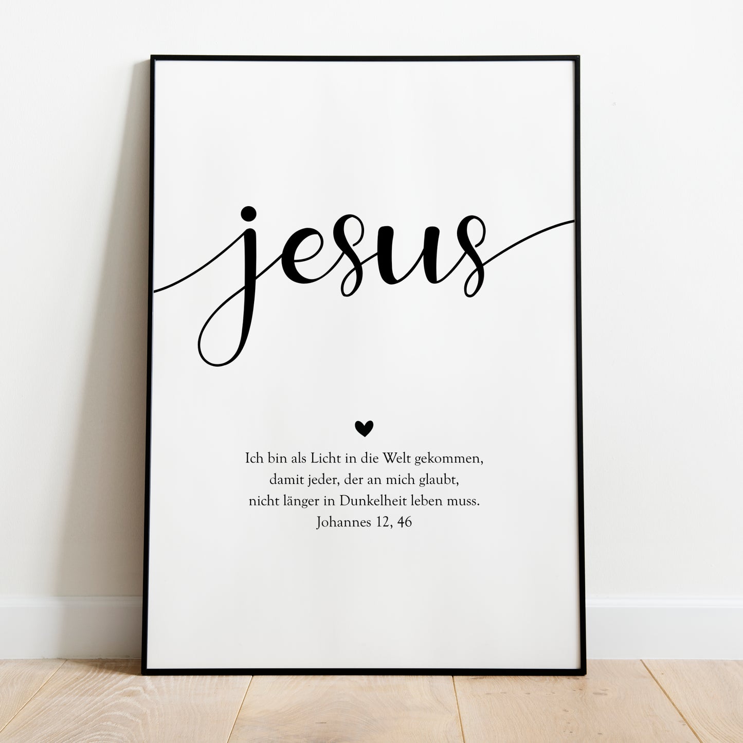 Weihnachten Poster Jesus Psalm Bibelvers Weihnachtsdeko Weihnachtsposter Gott Glaube