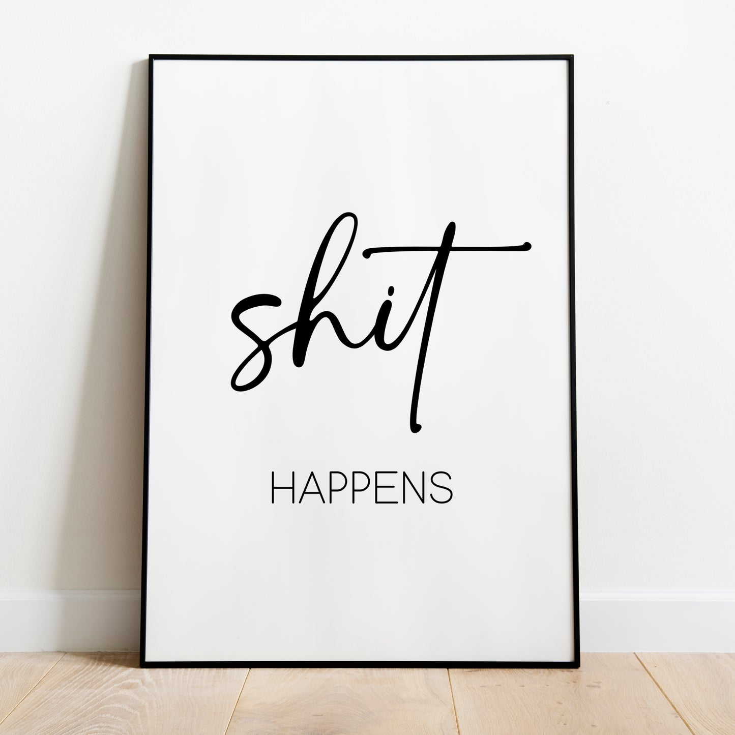 Shit Happens Poster Badezimmer Toilette Gäste WC