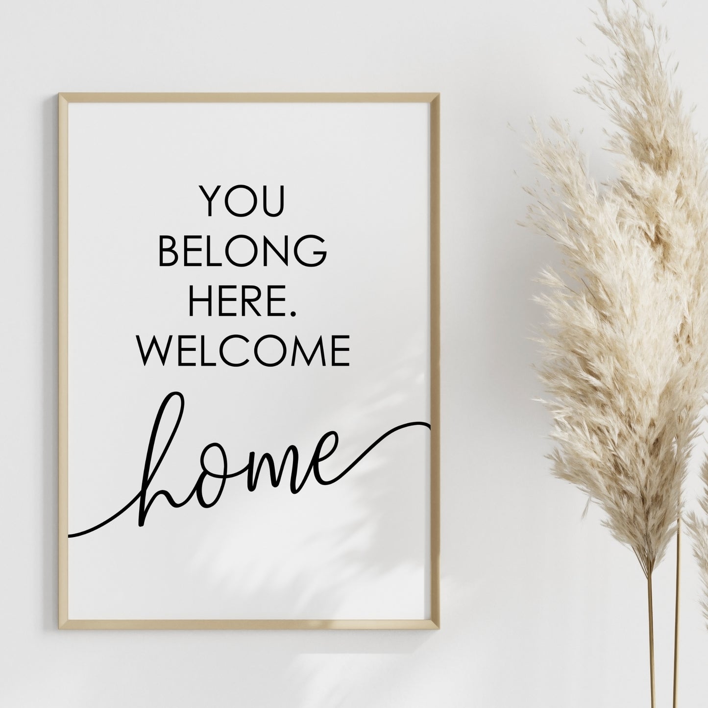 You belong here Poster Home Zuhause Familie